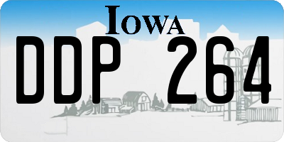 IA license plate DDP264