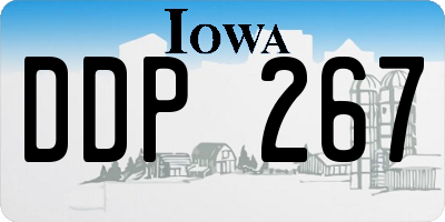 IA license plate DDP267