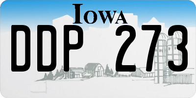 IA license plate DDP273