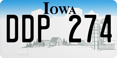 IA license plate DDP274