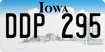 IA license plate DDP295