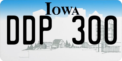 IA license plate DDP300