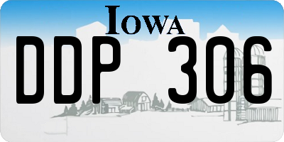 IA license plate DDP306