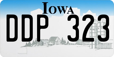 IA license plate DDP323