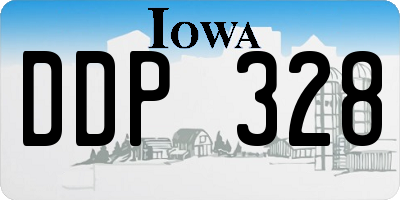 IA license plate DDP328
