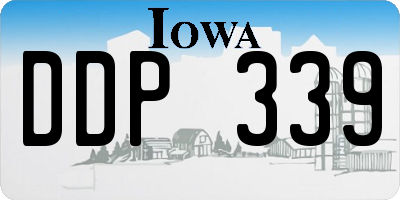 IA license plate DDP339