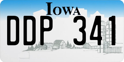 IA license plate DDP341