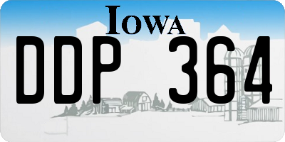 IA license plate DDP364