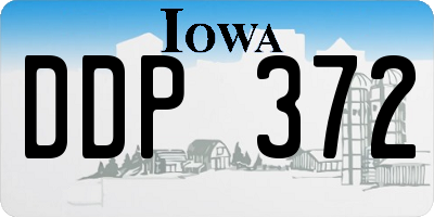 IA license plate DDP372