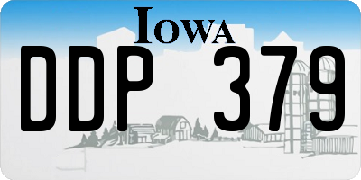 IA license plate DDP379