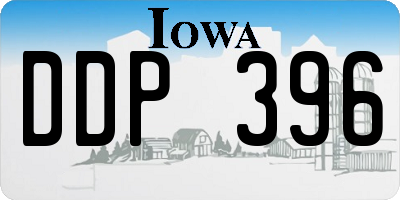 IA license plate DDP396