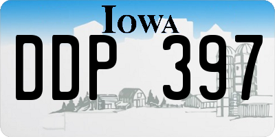 IA license plate DDP397