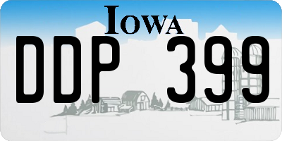 IA license plate DDP399