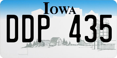 IA license plate DDP435