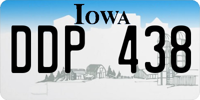 IA license plate DDP438