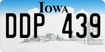 IA license plate DDP439