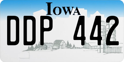IA license plate DDP442