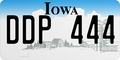 IA license plate DDP444