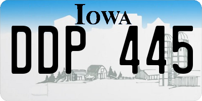 IA license plate DDP445
