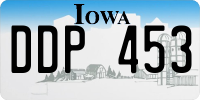 IA license plate DDP453