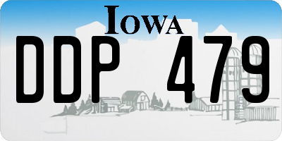 IA license plate DDP479