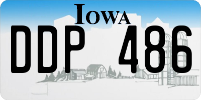 IA license plate DDP486