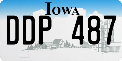 IA license plate DDP487