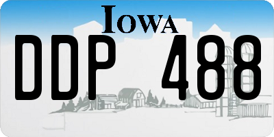 IA license plate DDP488