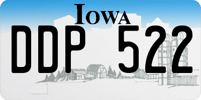 IA license plate DDP522
