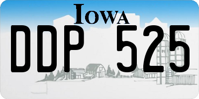 IA license plate DDP525