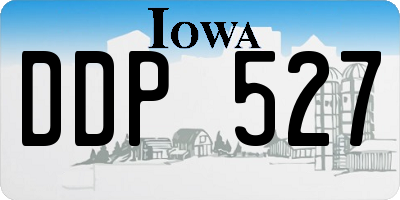 IA license plate DDP527