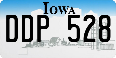 IA license plate DDP528