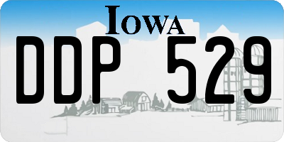 IA license plate DDP529