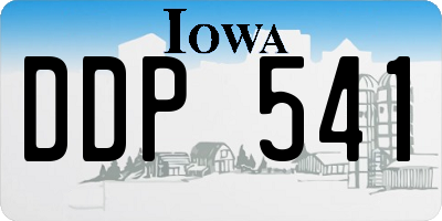 IA license plate DDP541
