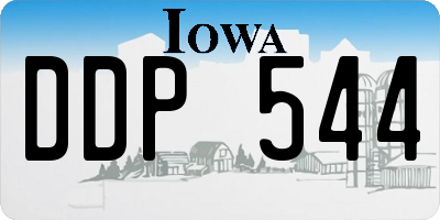 IA license plate DDP544