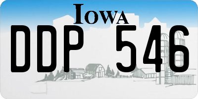IA license plate DDP546