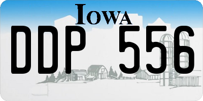 IA license plate DDP556