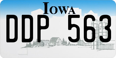 IA license plate DDP563
