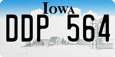 IA license plate DDP564