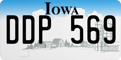 IA license plate DDP569