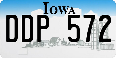 IA license plate DDP572
