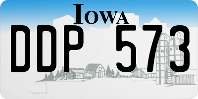 IA license plate DDP573