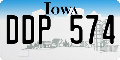 IA license plate DDP574