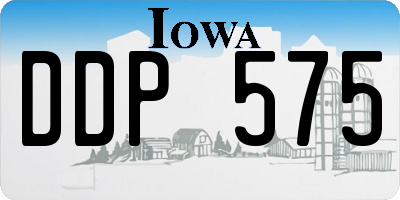 IA license plate DDP575