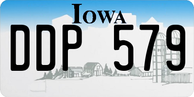 IA license plate DDP579