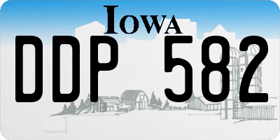 IA license plate DDP582