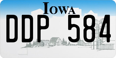 IA license plate DDP584