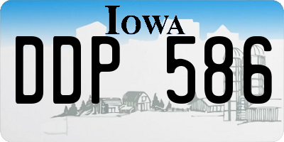 IA license plate DDP586