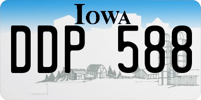 IA license plate DDP588