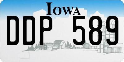 IA license plate DDP589